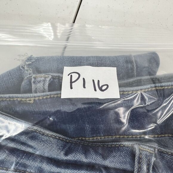 KanCan Size 9 28 Jeans Leopard Patched Holes Distressed Mid Rise Skinny Stretch - Picture 11 of 11